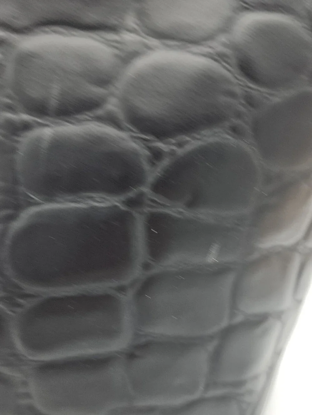 Estée Lauder Black Croc-Embossed Cosmetic Pouch